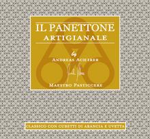 Lade das Bild in den Galerie-Viewer, Panettone Artigianale Classico con Cubetti di Arancia e Uvetta 500g